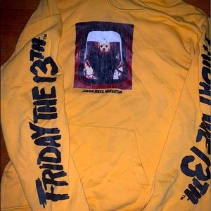 Yellow Friday The 13th Hoodie Jason Takes Manhattan